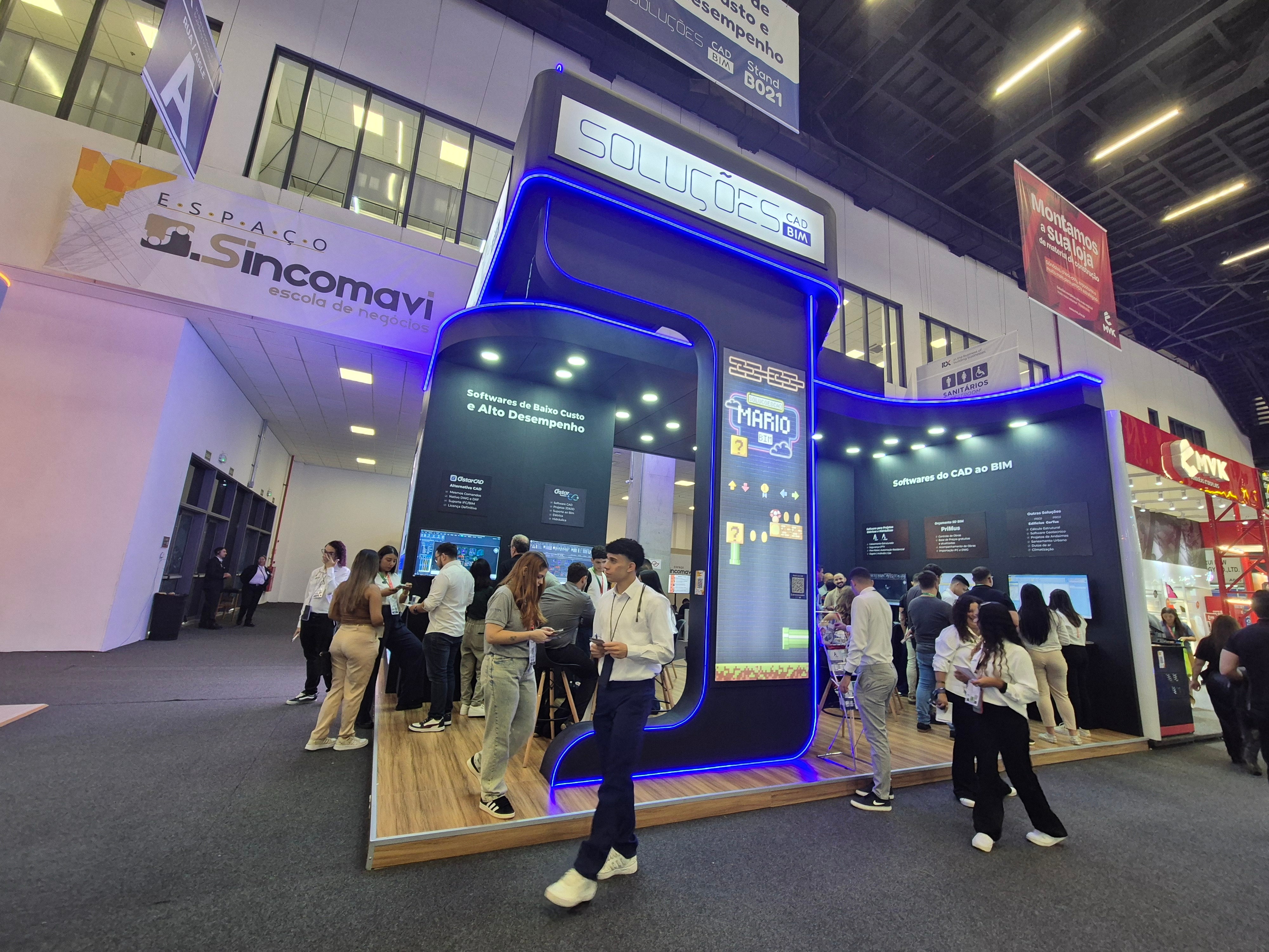Stand Soluções CAD BIM FEICON 2025 - Visão externa